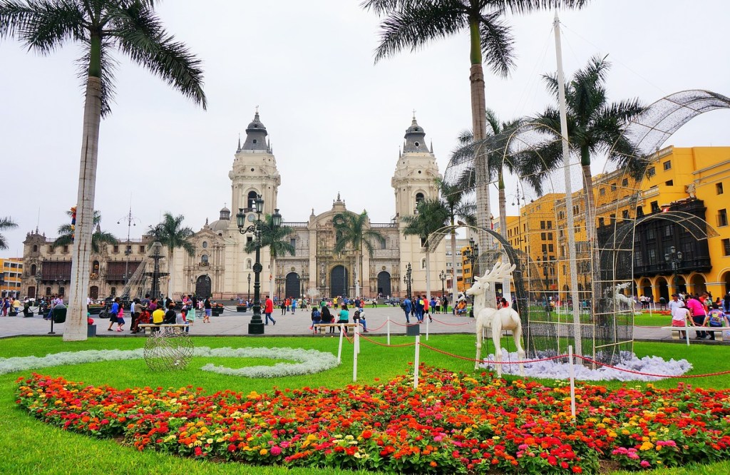 Plaza de armas, Lima. Voyage Pérou