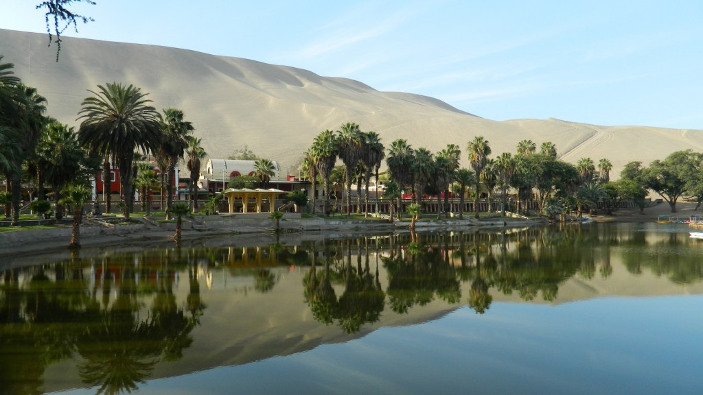Oasis de Huacachina, Ica. Voyage Pérou.