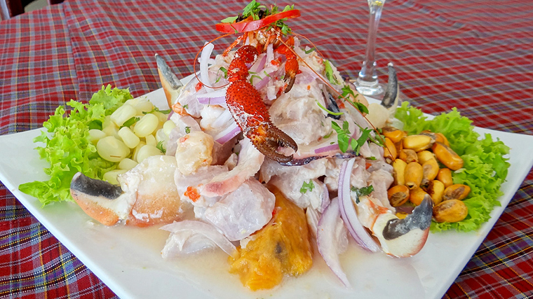 Le fameux ceviche.