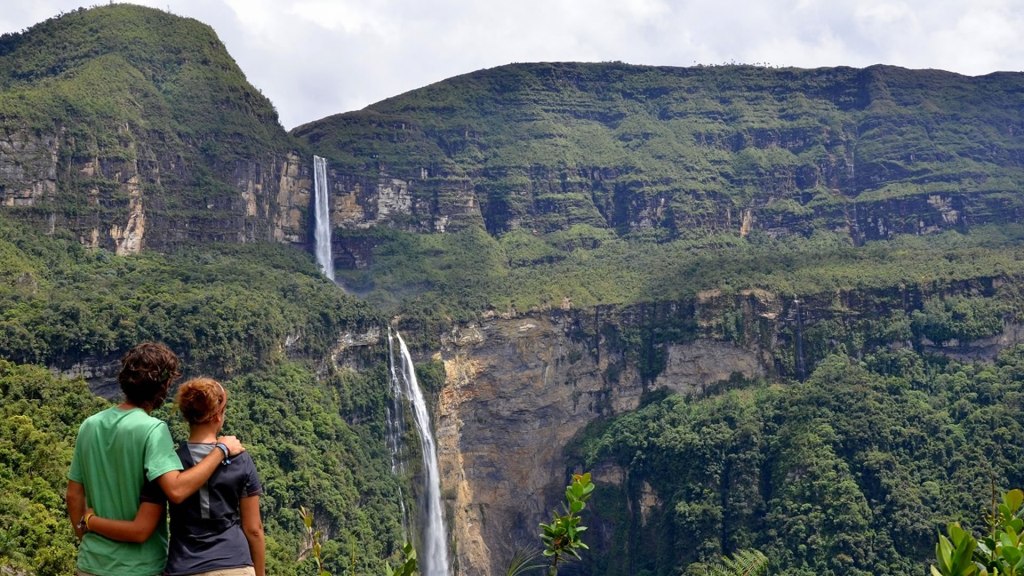 Les chutes de Gocta, dans la région de la ville de Chachapoyas.