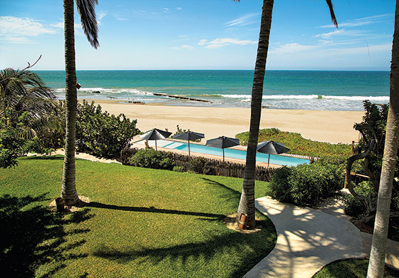 Plage du nord du Pérou à Mancora